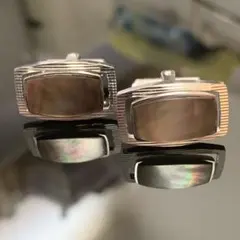 《ヴィンテージ美品》⭐︎Mother of pearl cufflinks刻印♪⭐︎