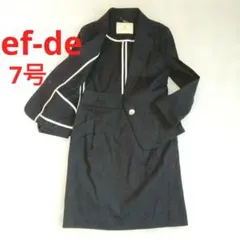 ef-de エフデ セットアップ サマー スーツ ネイビー 春夏スーツ　通勤