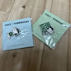 スターバックス PEANUTS ピンバッジ スヌーピー SNOOPY 2個セット