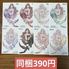 【ラスト1】人物ステッカー　黒いたぬき様　過去作　人魚