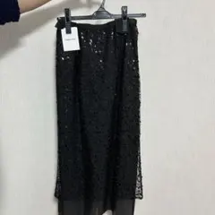 Arpege story ブラック フレアスカート サイズSS