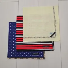 BURBERRY ハンカチ 3枚セット