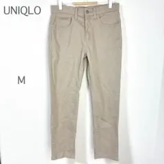 【ユニクロ】チノパン M ベージュ ストレート 綿混 シンプル ウェスト紐 万能のサムネイル