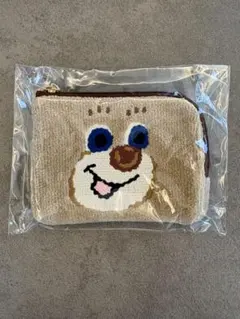 【未開封未使用】ドアップテディ　L字ポーチ