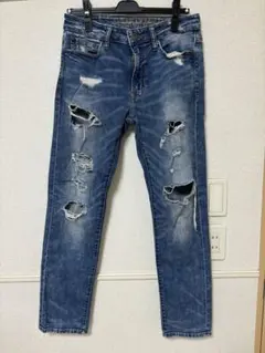 アメリカンイーグル　スキニーデニム　ダメージデニム　29インチ