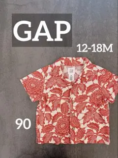 GAP ギャップ ベビー 半袖 シャツ トップス レッド 赤 12-18M 90