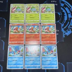 ヒトカゲ フシギダネ ゼニガメ ポケモンGO プロモカード各3枚合計9枚セット