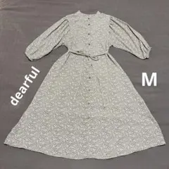 dearful 小花柄 ロングワンピース Mサイズ プチプラのあや