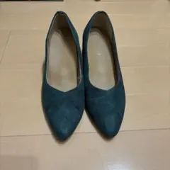 ベネビス スエード調 パンプス グリーン 21.5cmのサムネイル