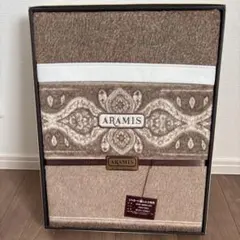 大阪西川　ARAMIS　ジャガード織　シルク毛布　絹100%　日本製