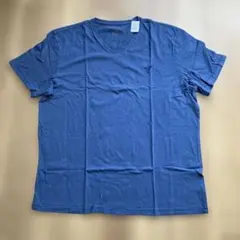 アメリカンイーグル　半袖VネックTシャツ US XL ブルー