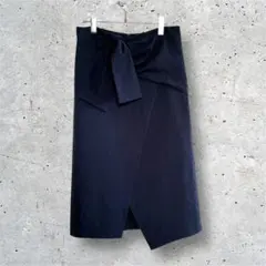マウジー TIE WAIST SKIRT ラップスカート　ネイビー　2 (M）のサムネイル