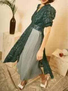 カシュクールワンピース ロングワンピース