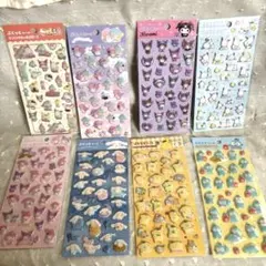 サンリオキャラクターぷくっとシール 8枚セット クロミ/ハンギョドンなど