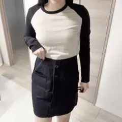 DAZY ブラック タイトスカート L