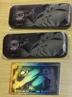 鬼滅の刃　ufotableDINING お楽しみくじ 手鬼　缶バッジ カード