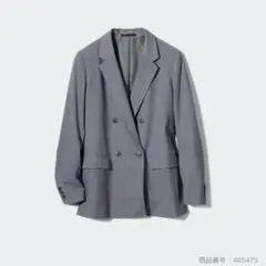 ユニクロC ダブルテーラードジャケット サイズL NAVY(69) - メルカリ