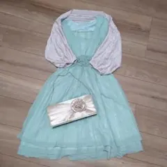 結婚式　謝恩会　パーティ　式典　ドレス　ワンピース　ボレロ　お呼ばれ　フォーマル