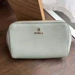 FURLA ポーチ ライトグリーン