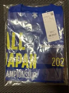 デサント インターハイ バレーボール ノースリーブ Tシャツ ブルー L