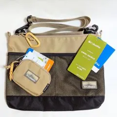 Columbia プライスストリームサコッシュ・コインケース ベージュ セット