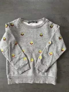 HYSTERIC MINI グレー トレーナー 90 刺繍