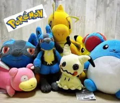ヤドン、ルカリオ（2種類）、カイリュー、ピカチュウ、マリル、ミミッキュ