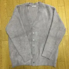 ZARA 薄紫 ファー風カーディガン M