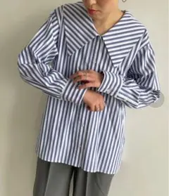 BIGカラーブラウスロングスリーブ　ローリーズファーム　LOWRYS FARM