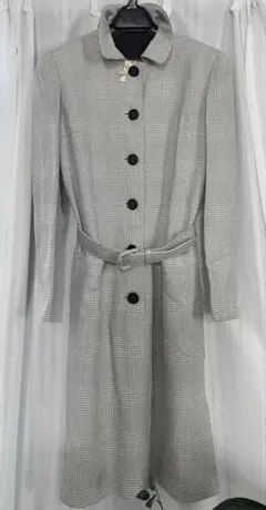 miss ashida グレンチェック柄ワンピース ライトグレー 7号のサムネイル