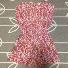 ZARA フラワープリント コンビネゾン　つなぎ 150