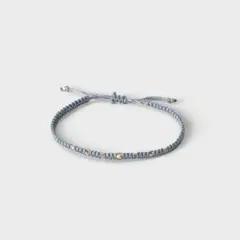 新品フォグリネンワークFOGLINENWORKサリーマ　ブレスレットブルーグレー