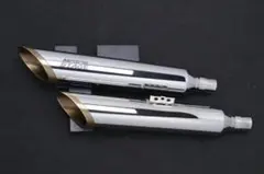 ソフテイル FXS ブラックライン ツインスラッシュ マフラー ソフテイル FXS ブラックライン ツインスラッシュ マフラー - メルカリ
