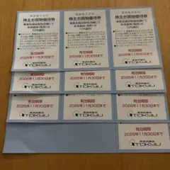 東急百貨店　お買い物優待券 10枚　2026／11／30まで