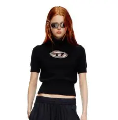 DIESEL ブラック タートルネック セーターのサムネイル