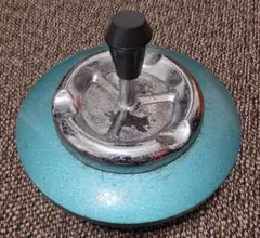 ヴィンテージ 回転灰皿 BLUE 昭和レトロ インテリア たばこ