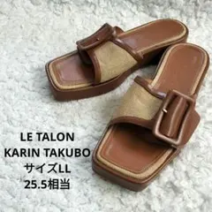 KARIN TAKUBO×ルタロン バックルスライダーサンダル LL 約25.5のサムネイル