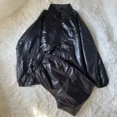 美品　ウインドブレーカー セットアップ ブラック　防水　XL　メンズ　厚手　上下