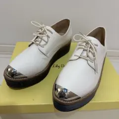 Lily Brown 厚底ローファー 白のサムネイル