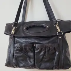 SAZABY 3WAYショルダーバッグ 黒 スタッズ