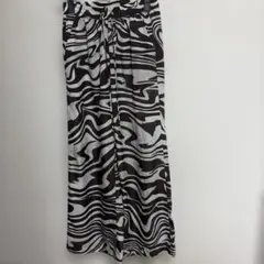 美品 マイケルコース ゼブラ柄 ワイドパンツ XS 総柄