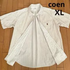 coen コーエン メンズ ストライプ シャツ XL