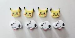 ピカチュウ＆スヌーピー ミニ消しゴム セット