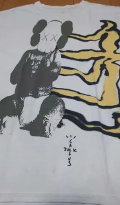 カクタス ジャック + フラグメント + カウズ プリント Tシャツ M