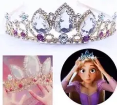 残りわずか！！ハロウィン ラプンツェル ティアラ 王冠 髪飾り ディズニー 仮装