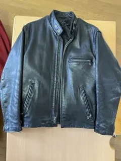 schott ショットブラック シングルライダースジャケット　36 M相当