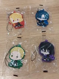 黒執事 P4ストラップ付きキーホルダー4個セット