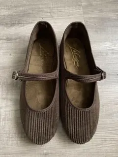 ★1回着用★ LA CADENA ラ カデナ コーデュロイ ストラップシューズ