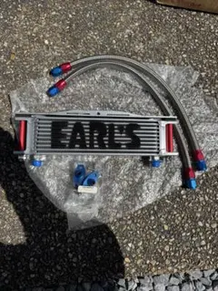 ホーク アールズ オイルクーラー サーモ付 EARL'S サイド廻し 当時物 ホーク アールズ オイルクーラー サーモ付 EARL'S サイド廻し 当時物