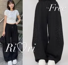 ダーリッチ　シャイニーバレルスウェットパンツ ブラックのサムネイル